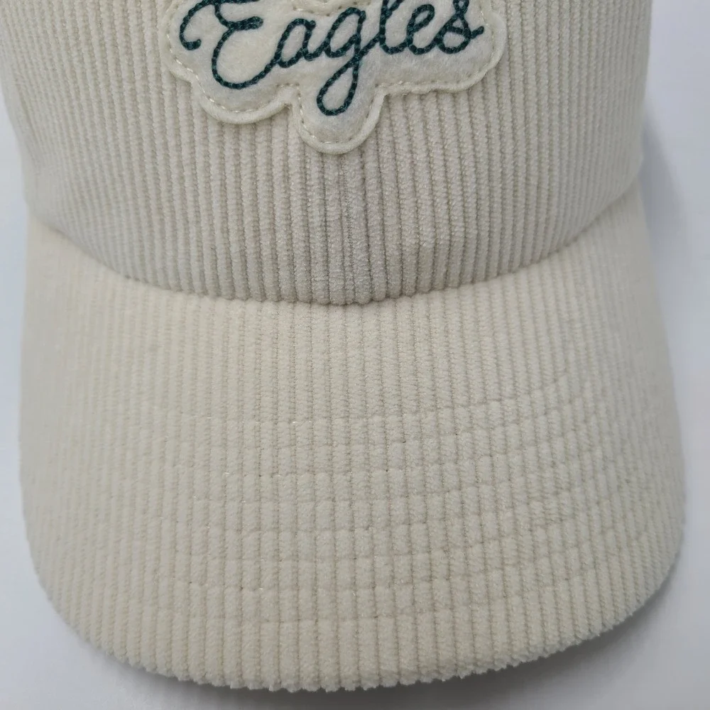 Women‎ Philadelphia Eagles Hat Strapback 47 Brand Clean Up Beige Green Corduroy